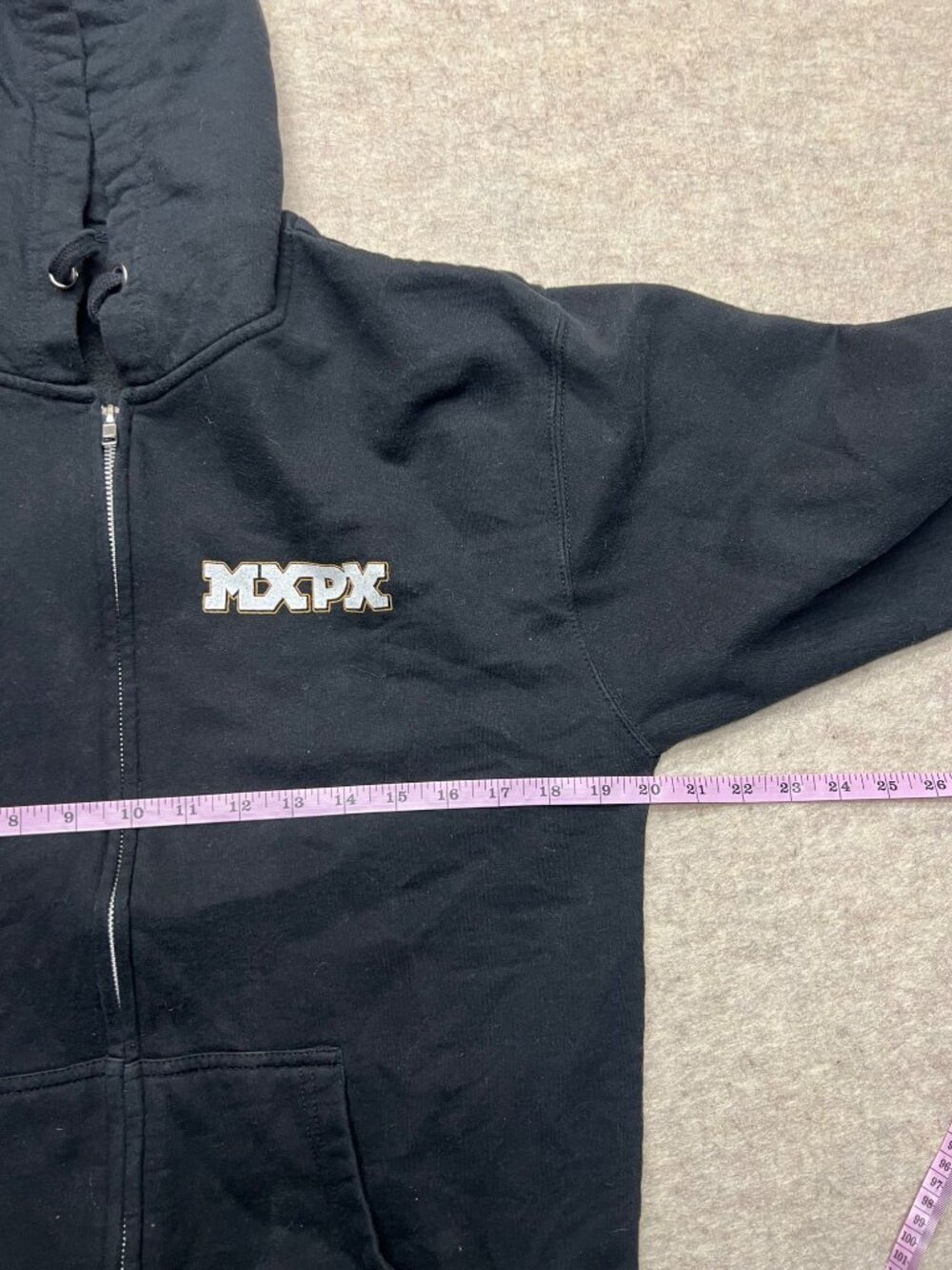 MXPX 2020 Between This World And The Next Black Full Zip Hoodie Men's Small - Picture 8 of 9